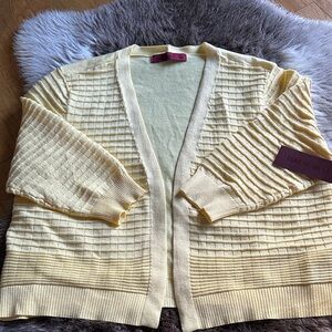 Yellow Women's Sweater Cardigan by LOVE SCARLETT